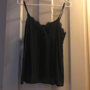 Dark Blue Silk Sleep Tank